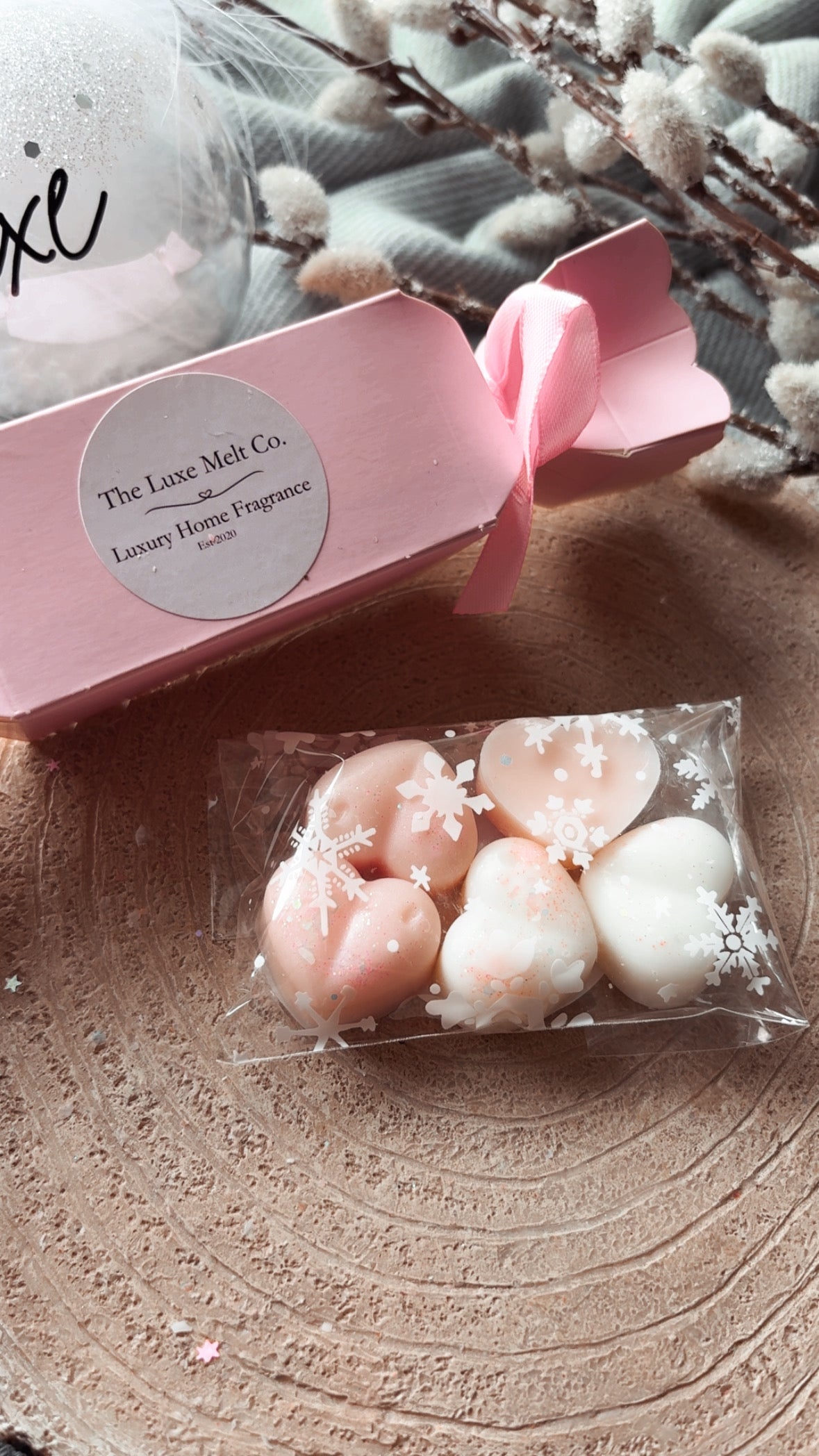 Winter Rose & Pink Pepper Wax Melt Cracker