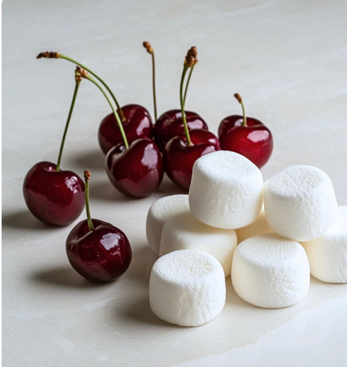 Marshmallow & Californian Cherry Hearts