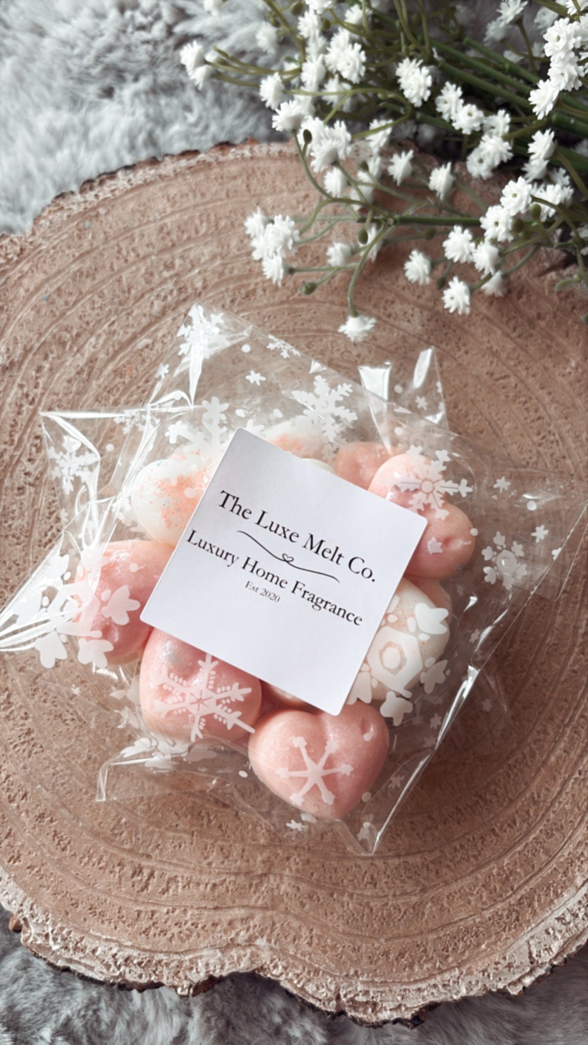 Peony & Blush Suede Hearts