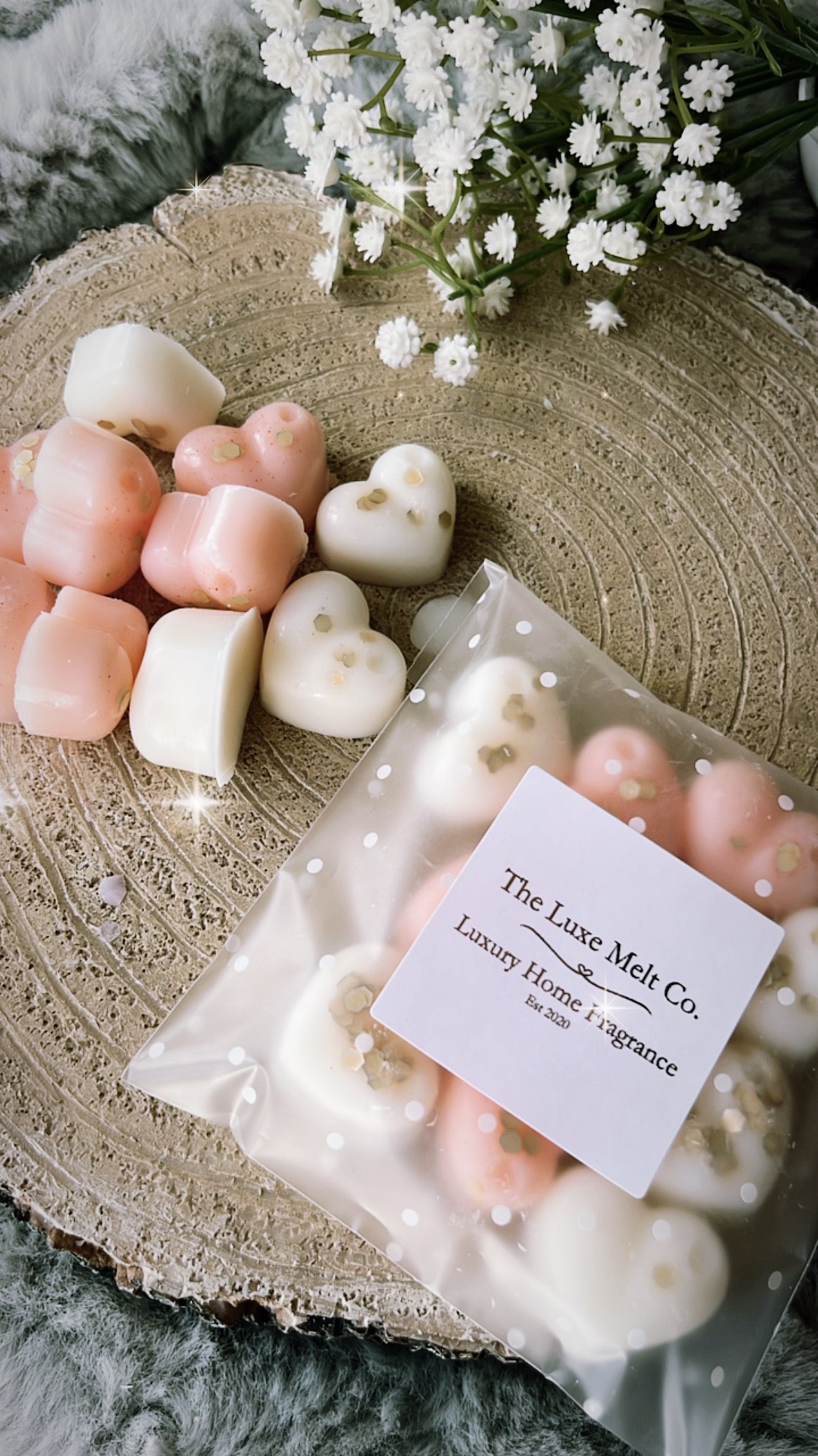 Marshmallow & Hawaiian Pineapple Wax Melt Hearts