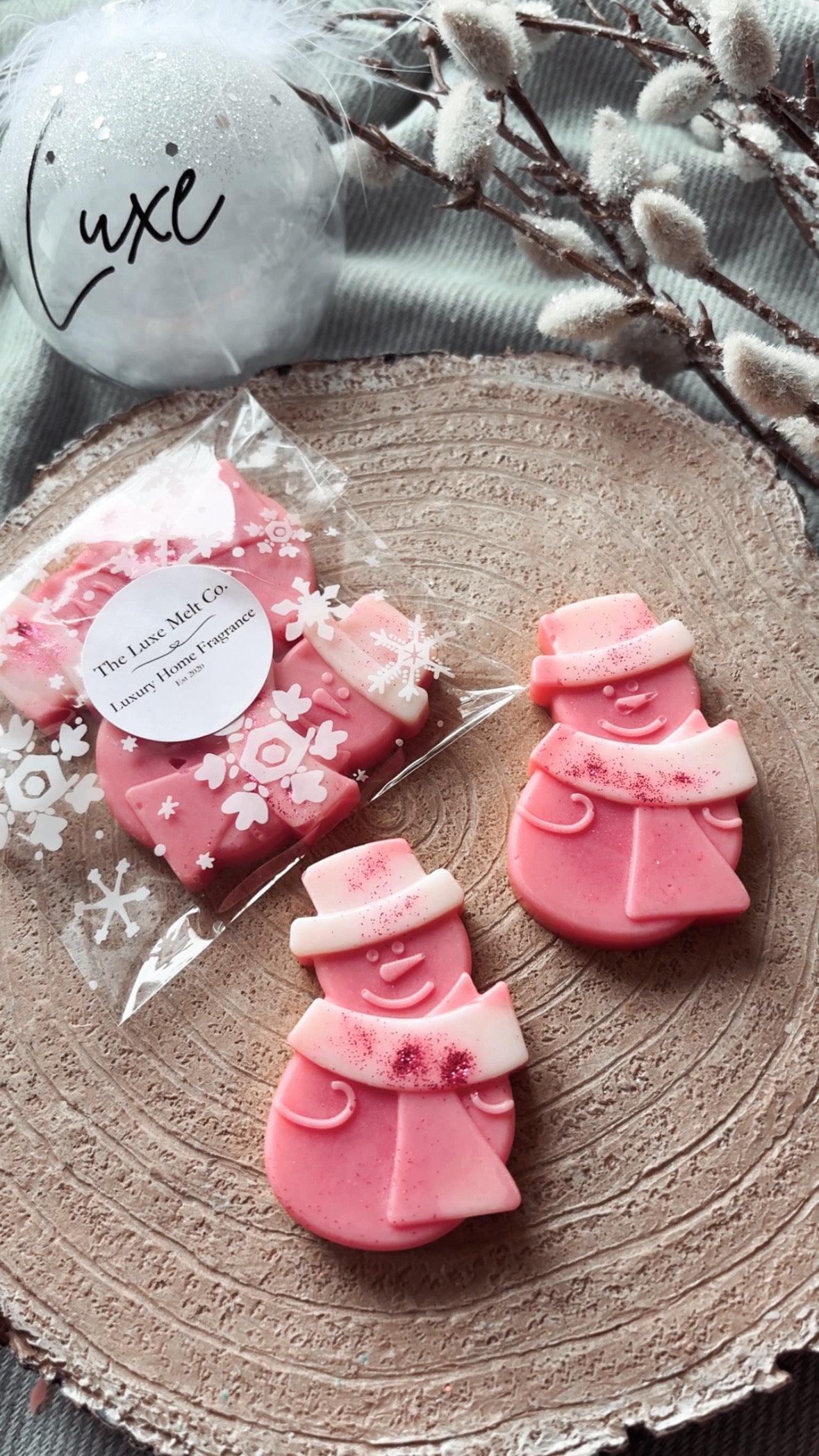 Christmas Cranberry Wax Melt Snowman