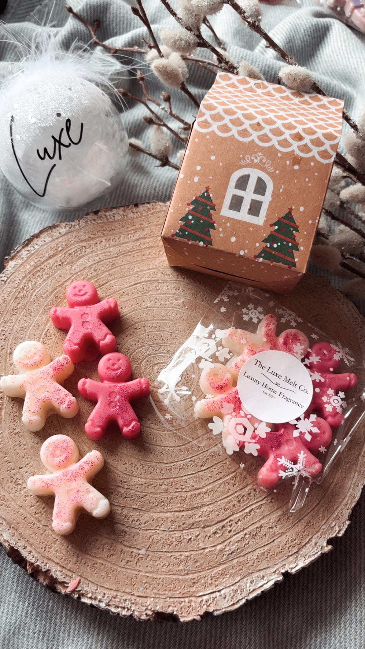 Christmas Cranberry Gingerbread House