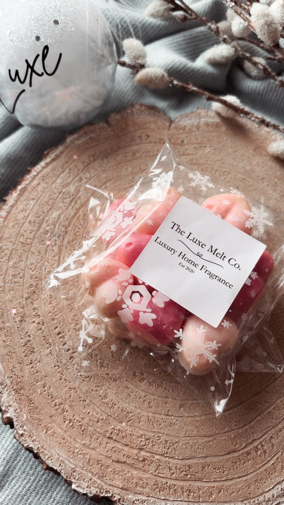 Winter Berries Wax Melt Hearts