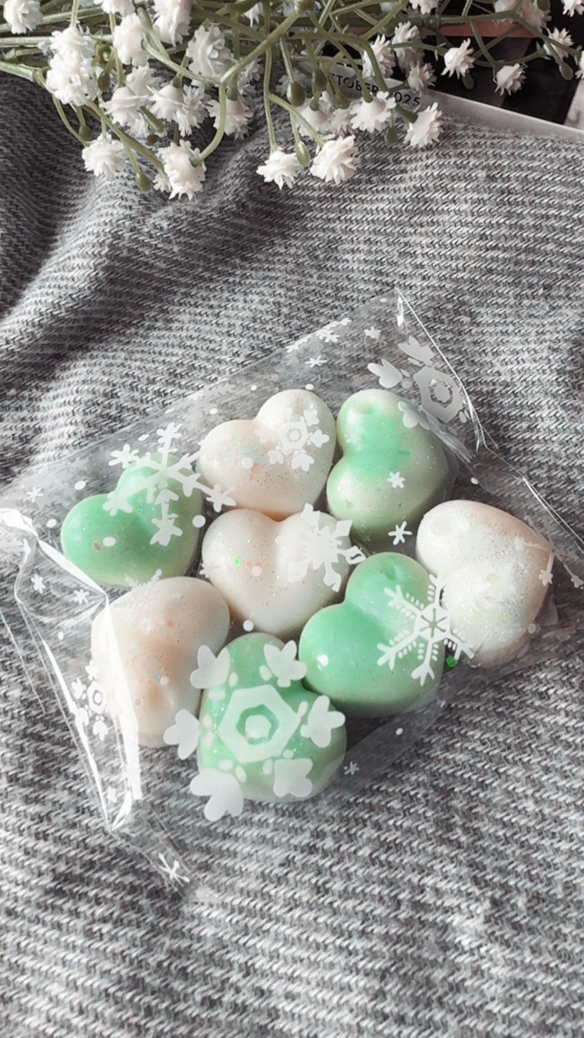 Lime, Basil & Mandarin Wax Hearts