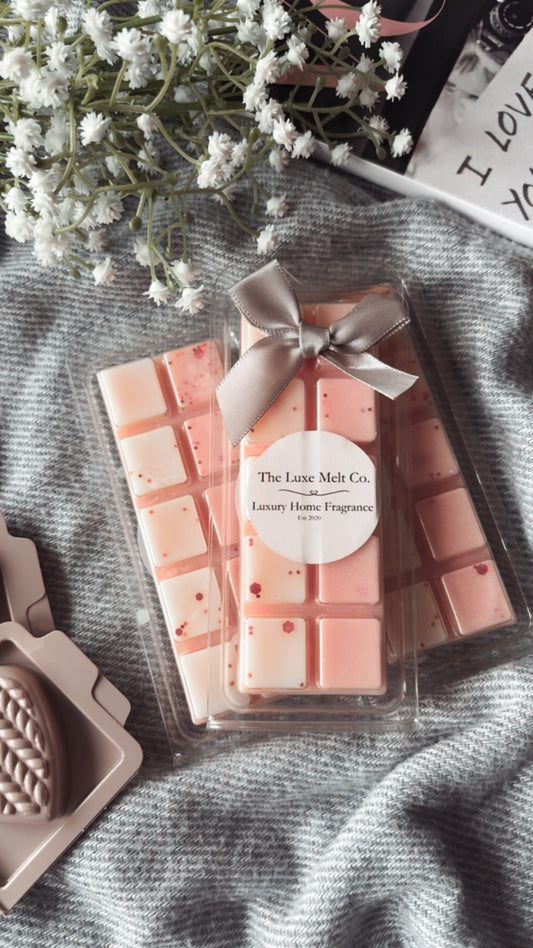 Peony & Blush Suede Snapbar