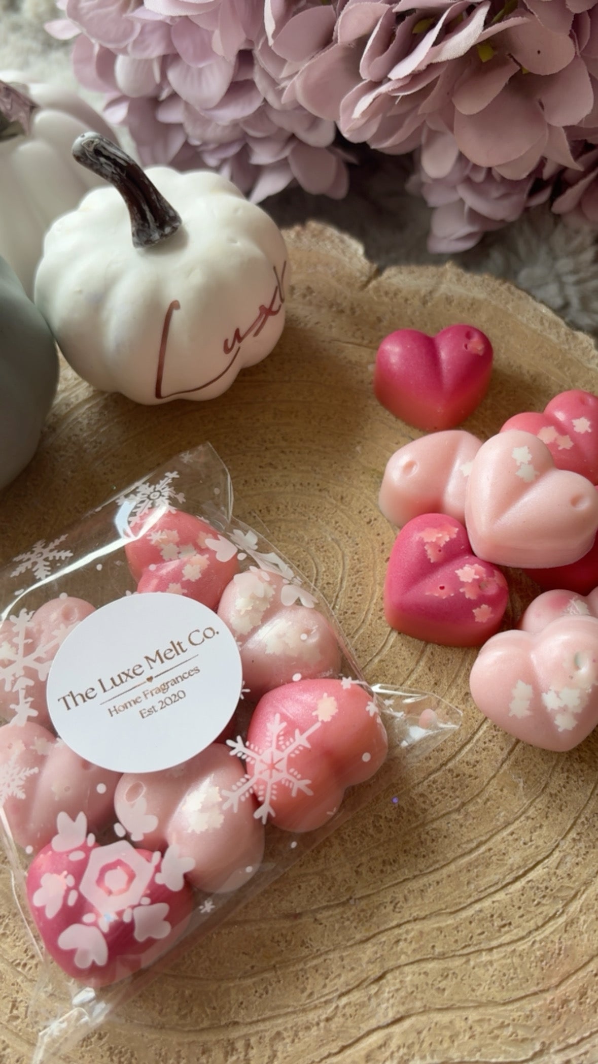 Vanilla & Black Raspberry Hearts