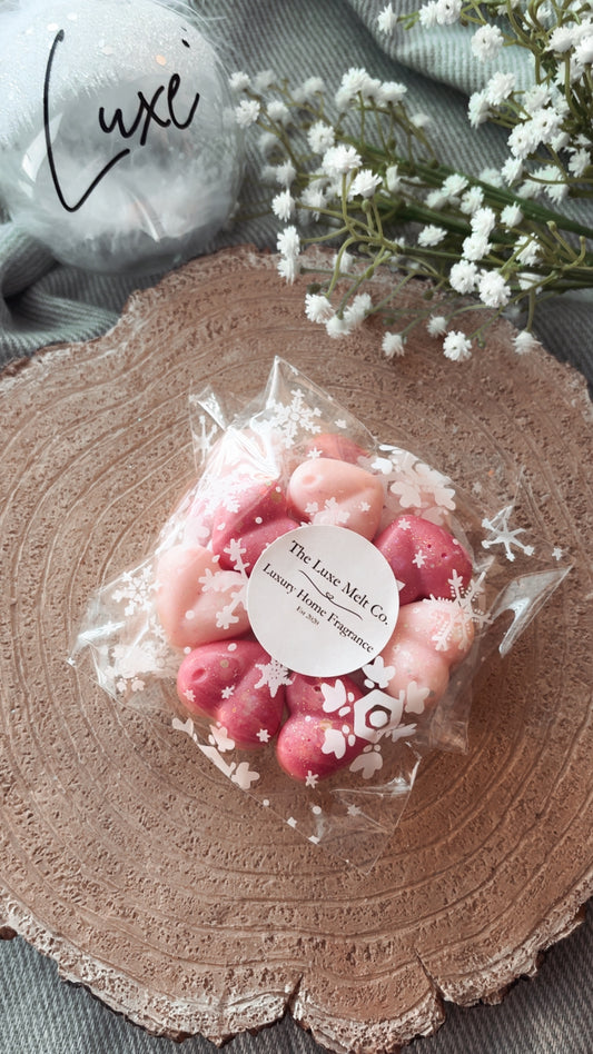 Christmas Cranberry Wax Melt Hearts