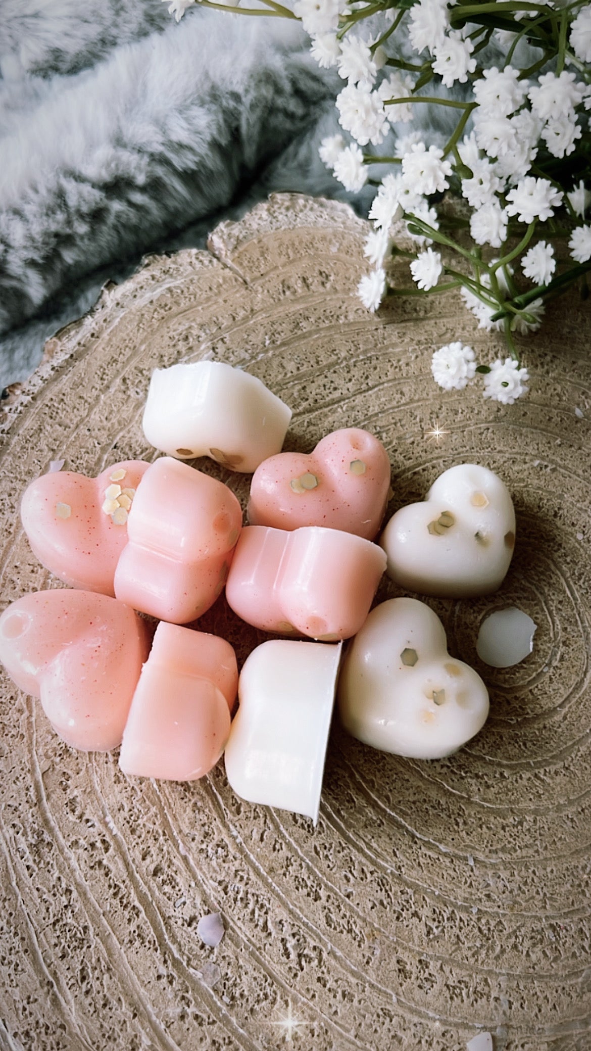 Marshmallow & Hawaiian Pineapple Wax Melt Hearts