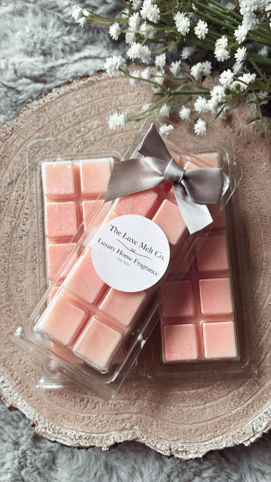 Peony & Blush Suede Snapbar