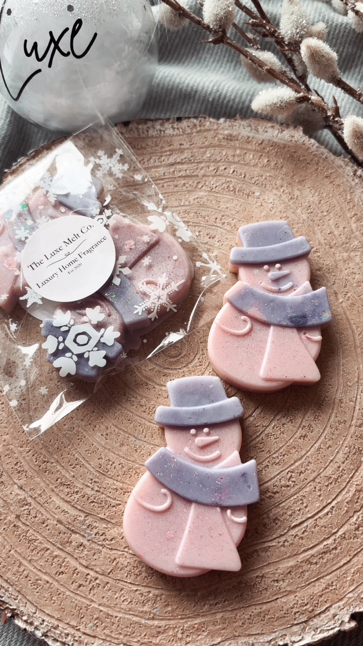 Cashmere Sweater Wax Melt Snowmen