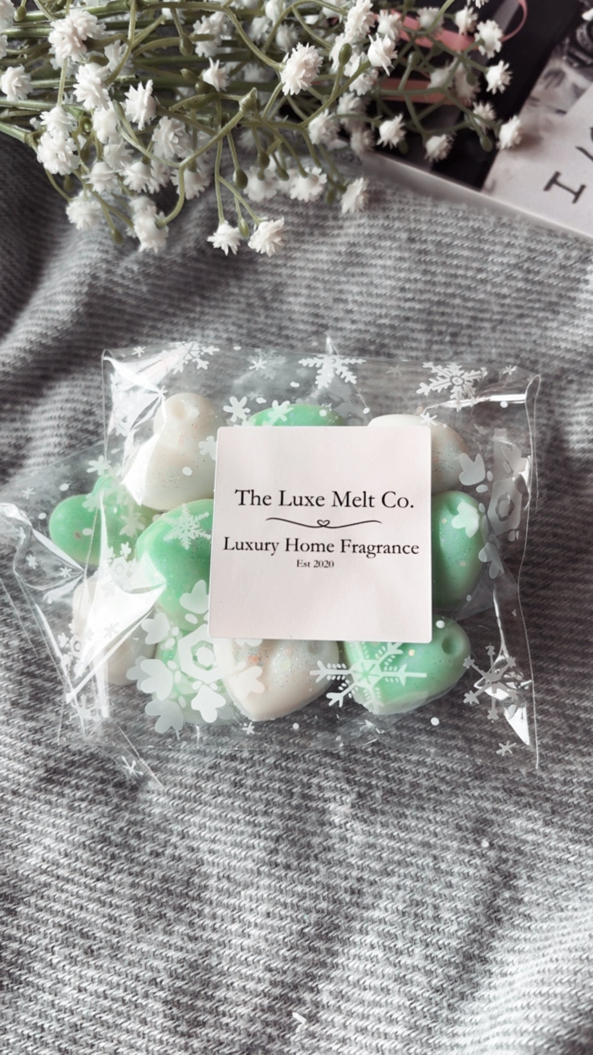 Lime, Basil & Mandarin Wax Hearts