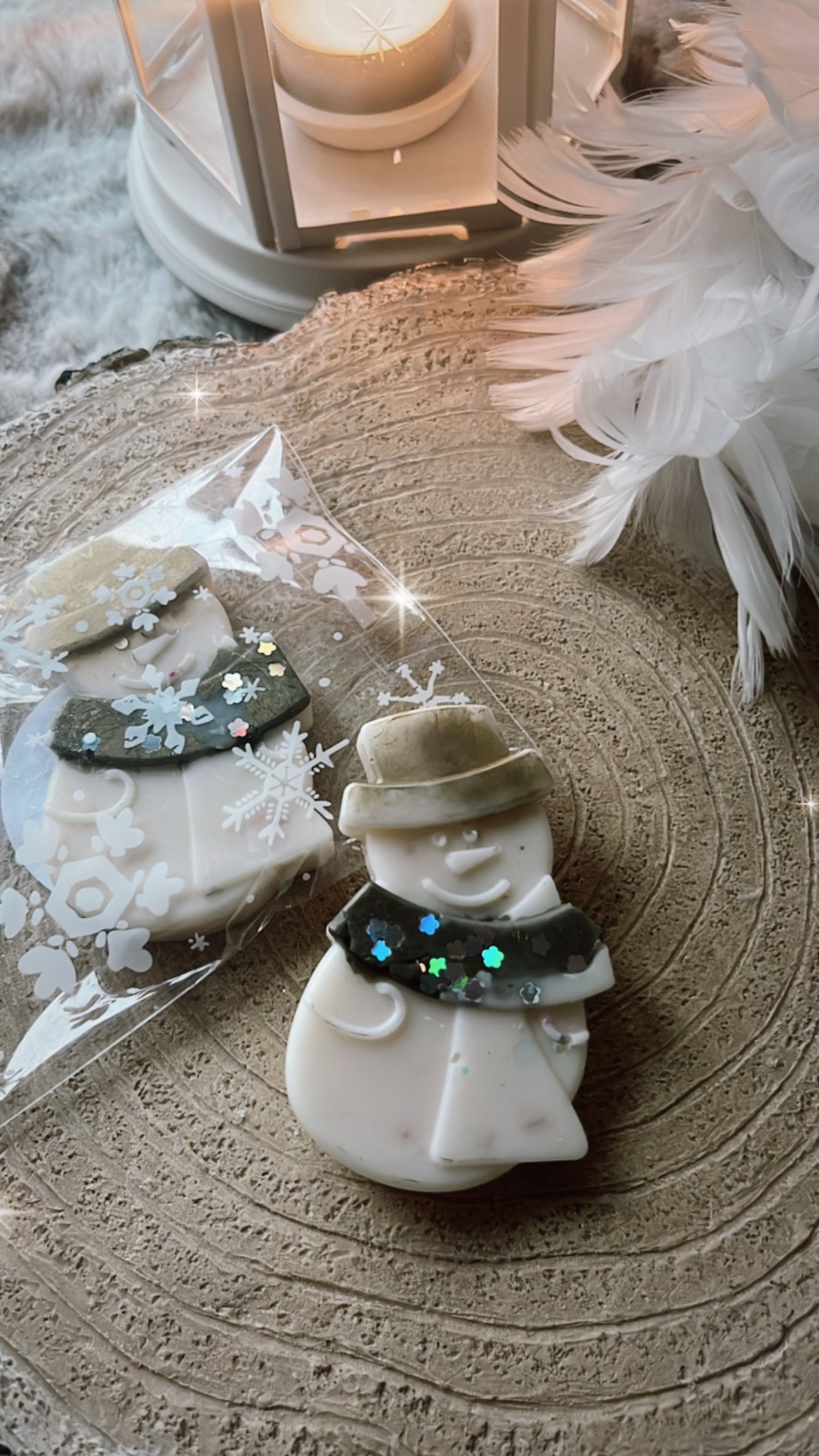 White Winter Wax Melt Snowman