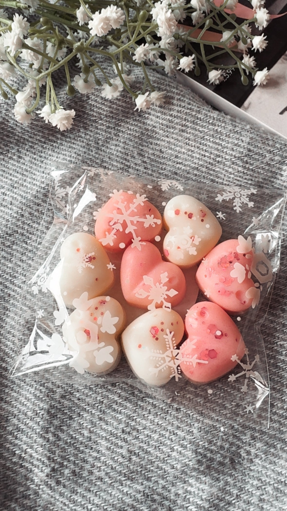 Blackberry & Bay Wax Hearts