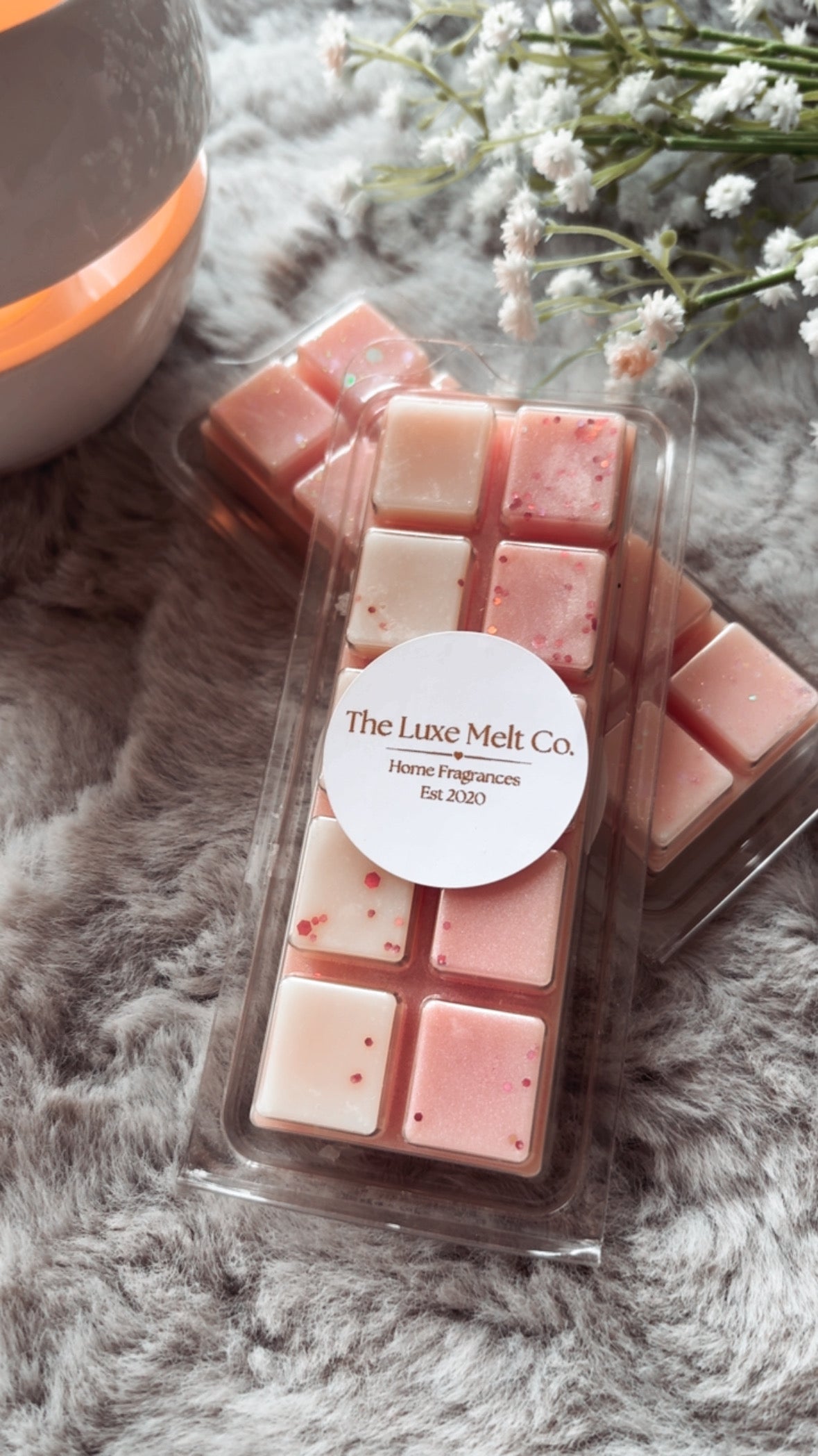 Peony & Blush Suede Snapbar