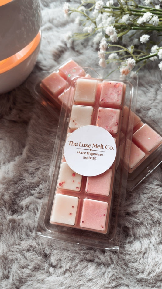 Peony & Blush Suede Snapbar
